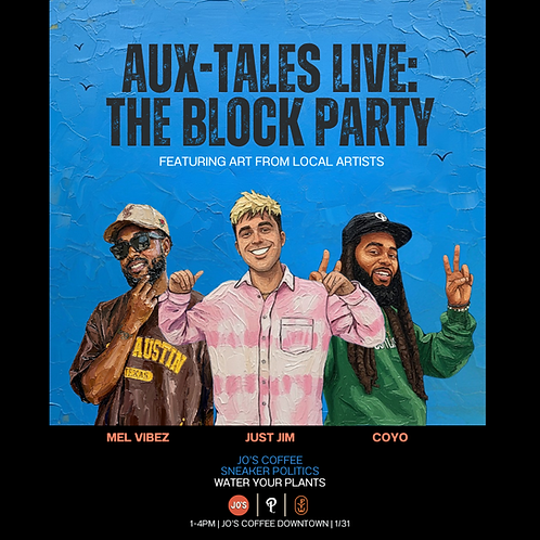 Aux-Tales Live: The Block Party event flyer